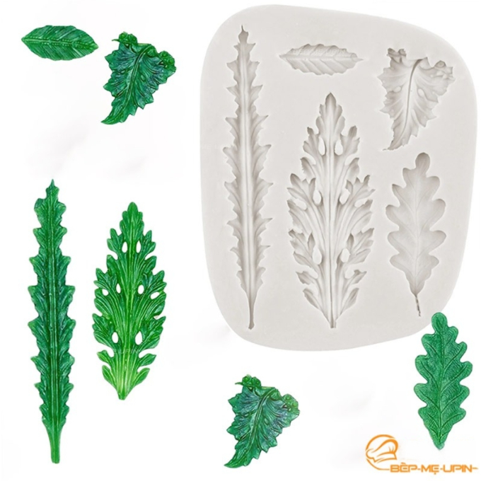 Khuôn silicon lá bí lá dương xỉ má LB5