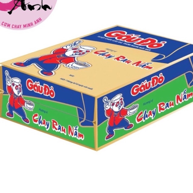 Mì Gấu Đỏ Chay Rau Nấm ( Thùng 30 gói )