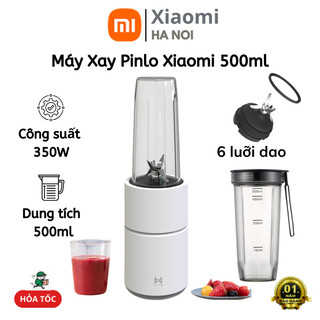  Máy Xay Sinh Tố Xiaomi Pinlo YM-B05 500ml Công suất 350w Xay được đá Tặng nắp cốc Chất liệu an toàn Bảo hành 12T 