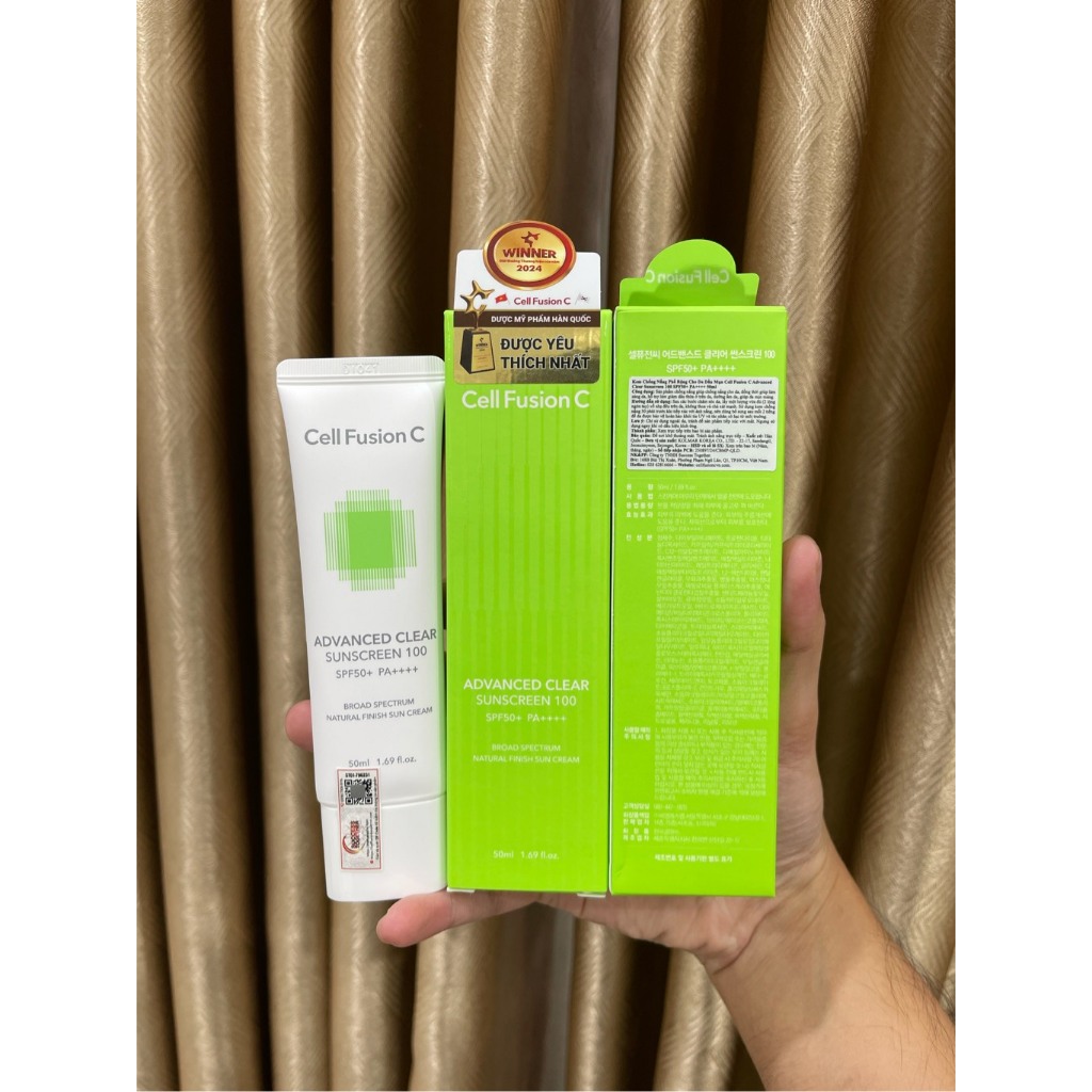Kem Chống Nắng Cell Fusion C Laser UV/Advanced Clear/Derma Relief/ Tone Up Suncreen 100 SPF50+ PA++++ Hàn Quốc 10ml&50ml