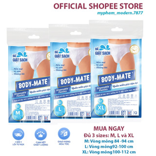 Quần lót Nam Body Mate - (Gói 5 Cái), Dày Dặn, Thoải Mái, Mặc 1 Lần Tiện Dụng, Giao Nhanh, hỏa tốc