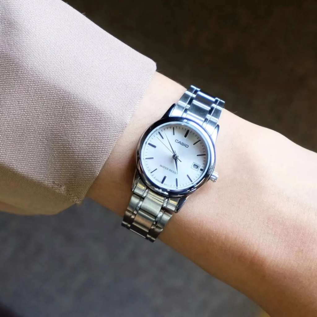 Đồng hồ nữ dây kim loại Casio chính hãng Anh Khuê LTP-V002D-7AUDF | BigBuy360 - bigbuy360.vn