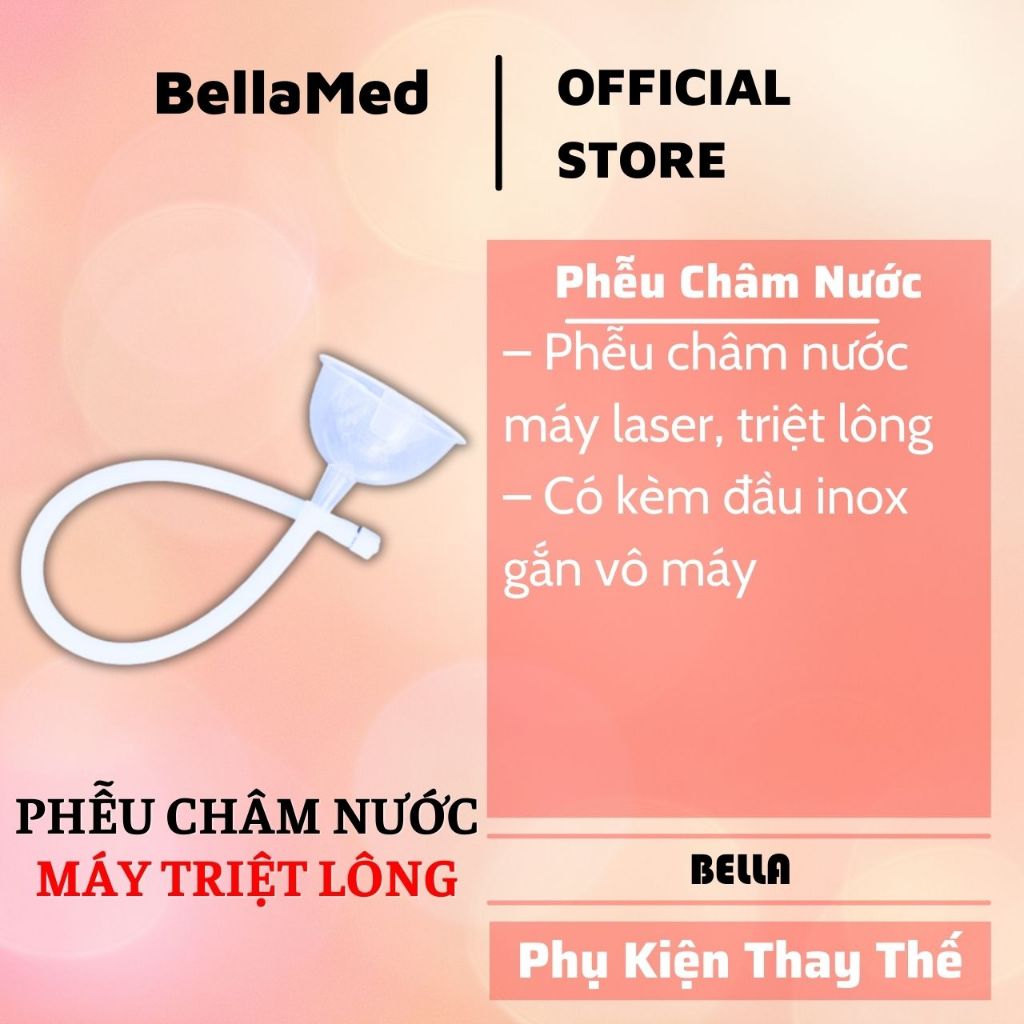 Phễu châm nước máy laser triệt lông