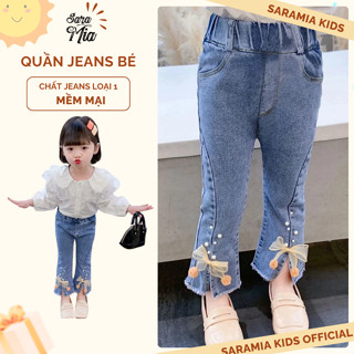  XẢ KHO 89K  Quần Jean Ống LOe Siêu Xinh Cho Bé 
