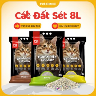 Cát đất sét cho mèo, cát Nhật khử mùi, ít bụi, siêu vón cục 3.8kg/8L - PetChoice