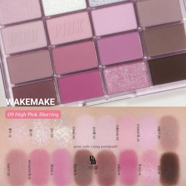 Bảng Phấn Mắt 16 ô WakeMake Soft Blurring Eye Palette