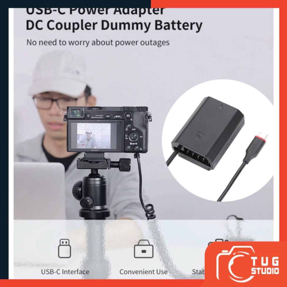 Pin Ảo - Dummy Battery KingMa Cho Sony FZ100 Cổng Type-C_TUG STUDIO