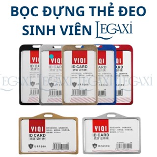  Vỏ Bọc Thẻ Đeo Bảng Tên KIM LOẠI Hướng Dọc Ngang Dây Đeo Thẻ Tên Sinh Viên UEF,HUFLIT,ULAW,VLU,RMIT 
