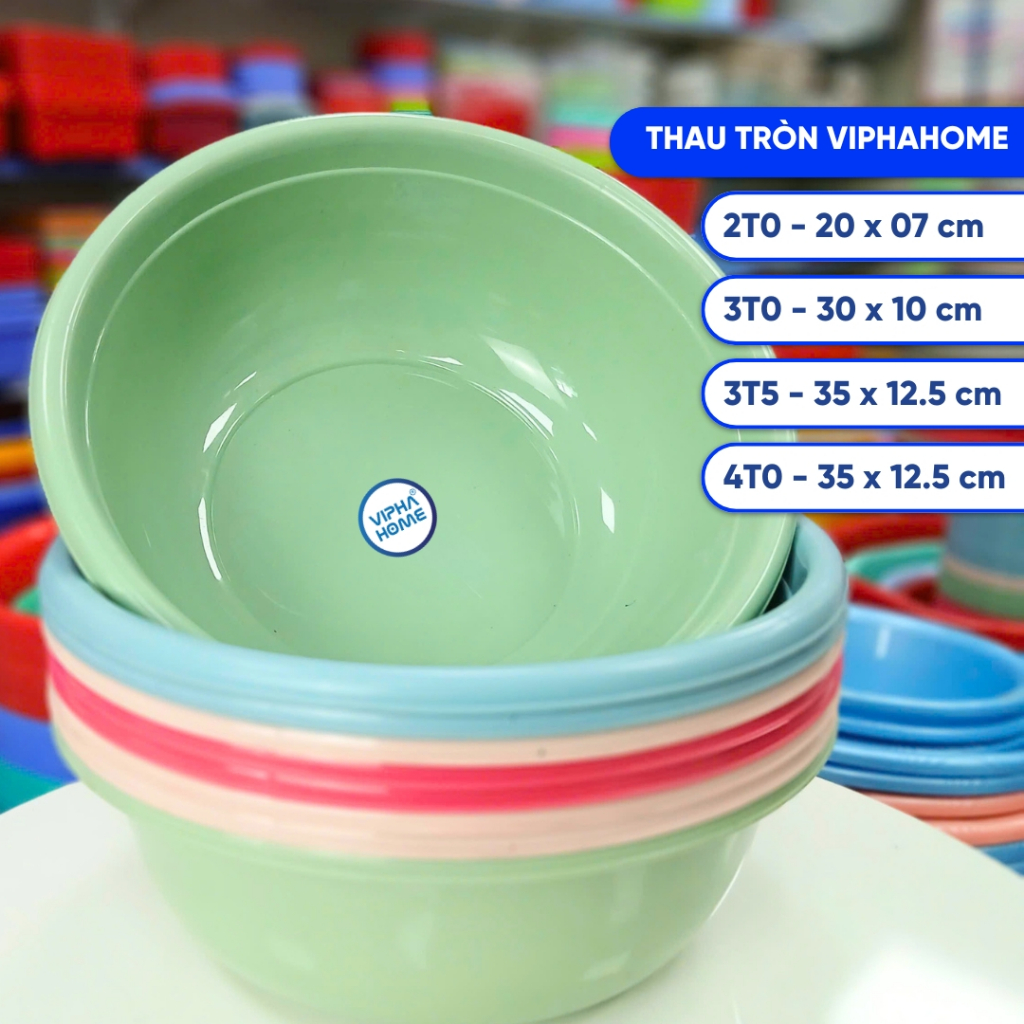 THAU TRÒN VIPHAHOME 2T0/ 3T0/ 3T5/ 4T0 [MÀU SẮC NGẪU NHIÊN]