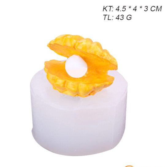 Khuôn silicon hình con ngọc trai
