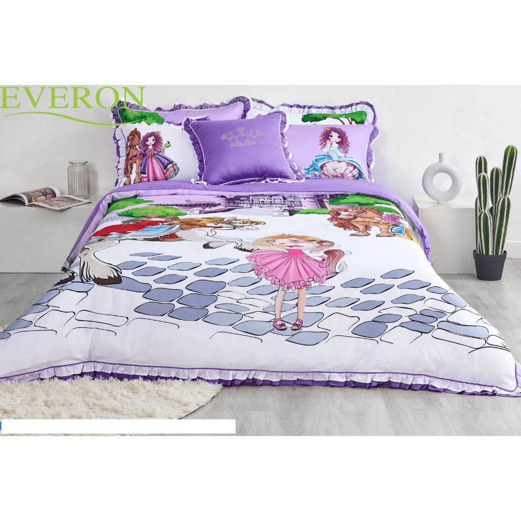 Bộ ga chun chần bốn mùa EVERON EPC 21054 (1 ga chun chần + 2 vỏ gối 45cmx65cm + 1 chăn bốn mùa 2mx2m