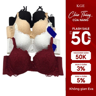  Áo ngực đệm mỏng áo lót nữ ren có gọng dành cho cho ngực to bản dây to lưới thoáng 003 