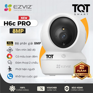 Camera Wifi Ezviz H6c PRO 8MP   5MP Quay 360 Chạm để gọi điện Đàm thoại 2 chiều Có Màu Ban Đêm Xoay Theo Chuyển Động 