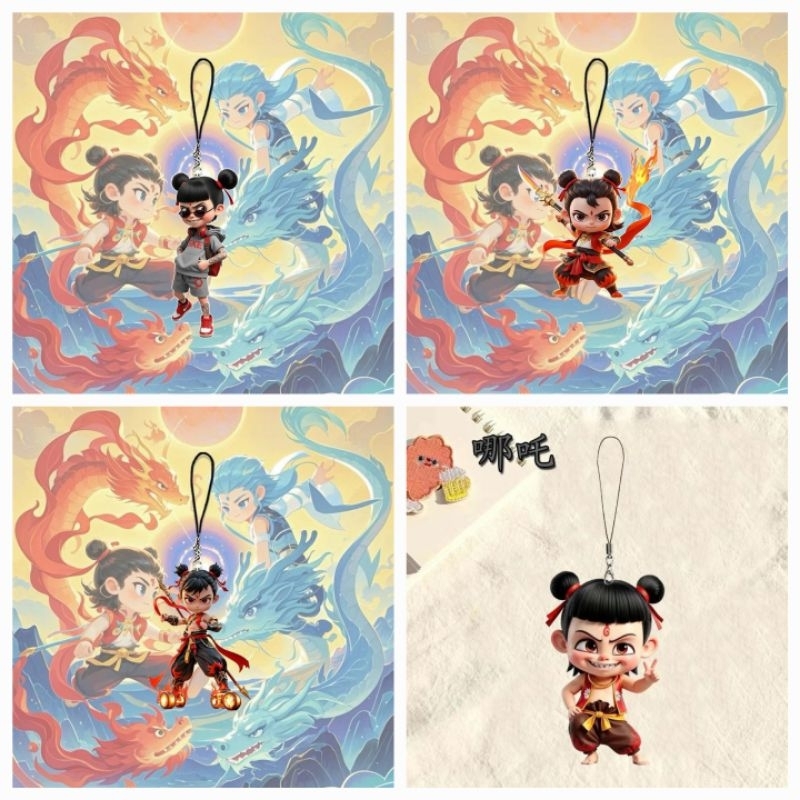 (Sẵn hàng) MÓC KHÓA NA TRA - Móc khóa Anime NeZha & AoBing HOT HIT