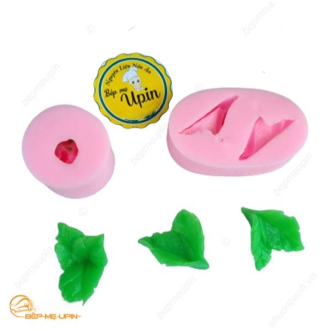Khuôn silicon chùm lá nõn trang trí bánh