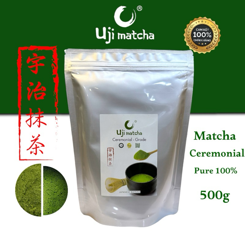 Bột Matcha Uji Ceremonial Grade (lô mới) - Gói 500gr