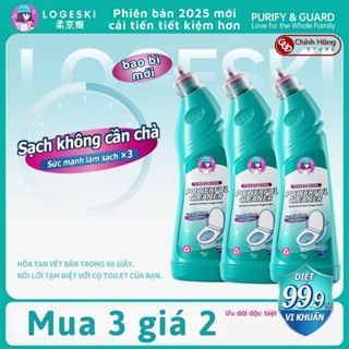 Tẩy Bồn Cầu logeski, Tẩy Nhà Tắm Bồn Cầu, Vết Ố Vàng chất tẩy rửa bồn cầu Vệ Sinh Mạnh Mẽ 3 chai GUD Store TBC02