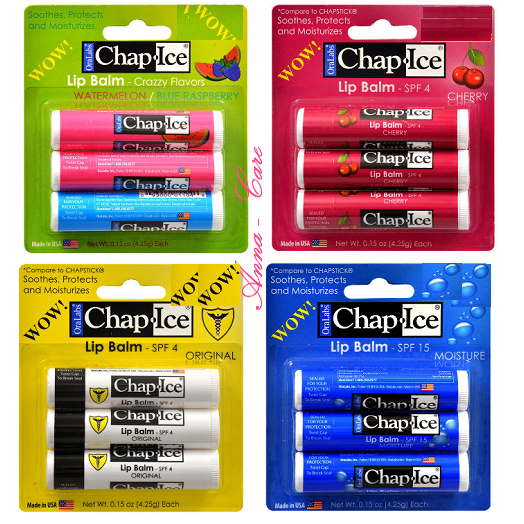 Son dưỡng môi Chap Ice SPF15 set 3 cây