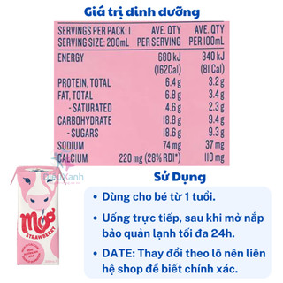 [Thùng 24 Hộp] Sữa Tươi Devondale Vị Dâu 200ml - Sữa Nhập Khẩu Úc