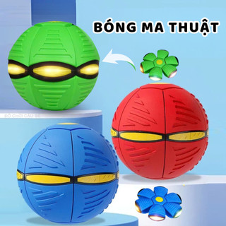  Bóng ma thuật biến dạng đĩa bay bóng tự nảy có đèn LED cho bé vui chơi sáng tạo 