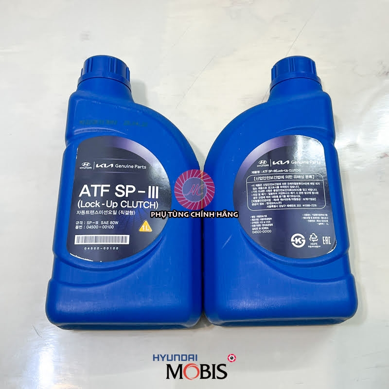 1 lít dầu hộp số tự động ô tô Hyundai & Kia ATF SP-III SP3 / Nhập khẩu chính hãng HYUNDAI MOBIS Hàn 