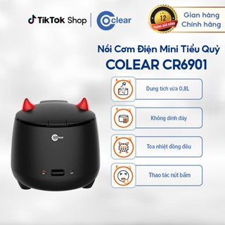 Nồi Cơm Điện Mini Tiểu Quỷ Coclear CR6901 Đa Năng Nấu Cơm Mì Cháo - Hàng Chính Hãng