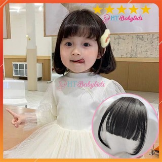  Kẹp Tóc Giả Cho Bé Mái Trước Ngố Ngang Dày Đáng Yêu 