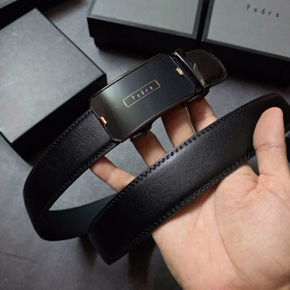 Thắt lưng Pedro dây da đẹp mặt hợp kim full box túi giấy