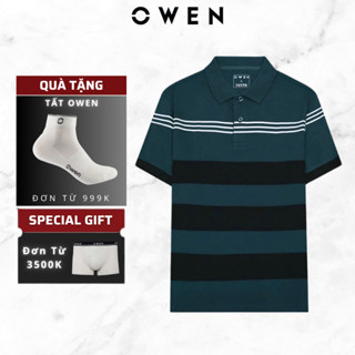 Áo Polo Nam OWEN Kiểu Dáng Trẻ Trung Tôn Dáng,mã APV233204 Chất Liệu Cotton Thoáng Mát Mềm Mịn