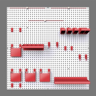 Bảng pegboard treo tường đa năng MS 10