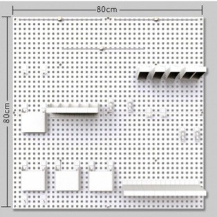 Bảng pegboard treo tường đa năng MS 10