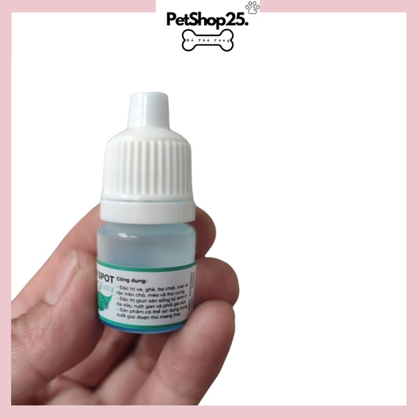 Nhỏ gáy trị ve rận bọ ghẻ chó mèo thú cưng TFor phoxim spot 1ml