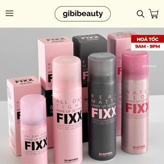 Xịt khoá nền SONATURAL Powder 4Room All Day Tight/Real Matte/Water Glow Makeup Setting Fixx