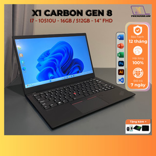 Laptop Lenovo Thinkpad X1 Carbon Gen8 I7-10510U/16GB/512GB/14inch FHD siêu mỏng nhẹ,tràn viền,pin trâu,phím gõ tốt BH12T