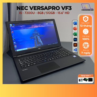  Laptop NEC VersaPRO VF-3 I5-7200U 8GB 512GB SSD 15.6inch HD  học tập làm việc văn phòng có HDMI trình chiếu tốt 