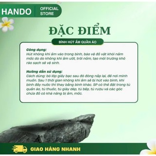 [BÁN CHẠY] Bình hút ẩm khử mùi nấm mốc HANDO 450ml