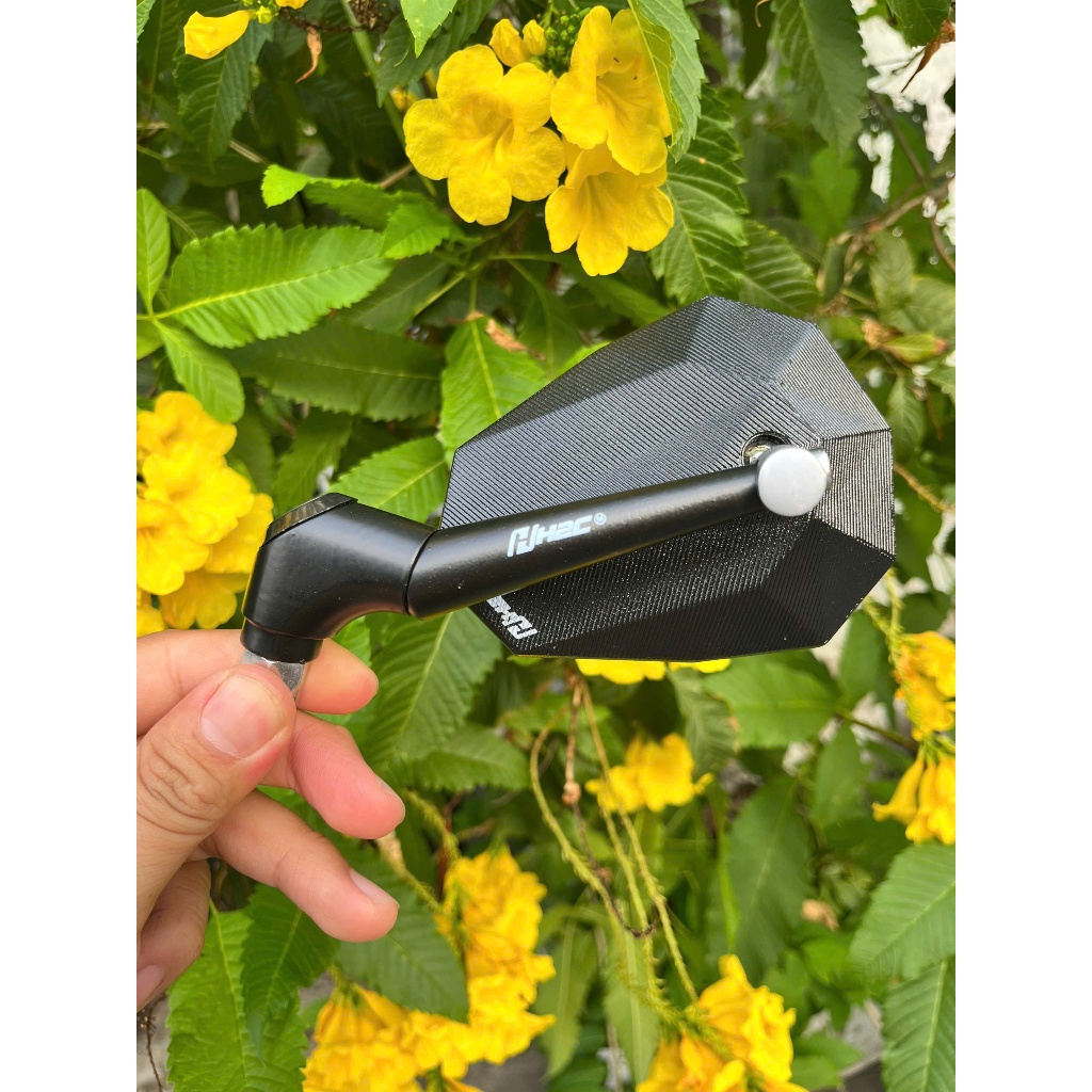 Gương H2C, Gương H2C V5 tặng kèm ốc nối chân gương 10li gương H2C V2 kính chiếu hậu xe máy Wave Drea