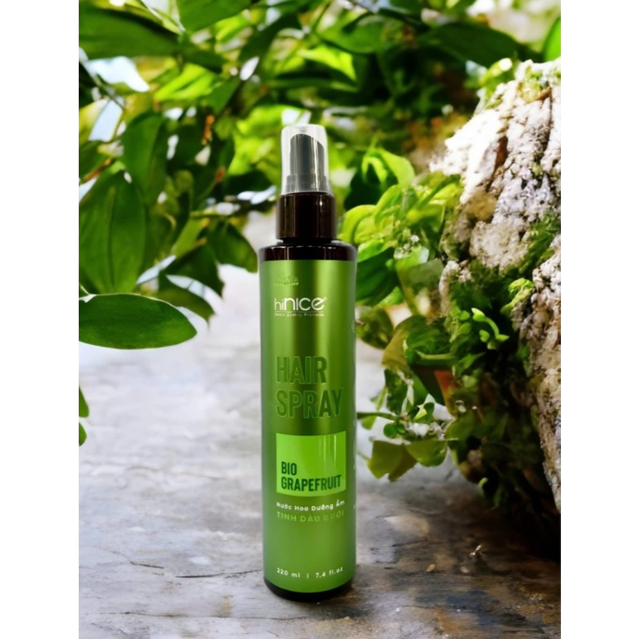 Xịt Dưỡng Tóc Tinh Dầu Bưởi hiNICE Hair Spray Bio Grapefruit 220ml