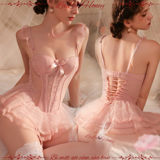 Váy Ngủ Cao Cấp Sexy Có Gọng Và Đệm Nâng Ngực Gợi Cảm, Đầm Ngủ Cao Cấp Quyến Rũ - LALA HONEY