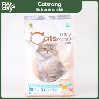 [5KG]Thức ăn hạt Catsrang Indoor All Stages cho mèo mọi lứa tuổi  - Cám mèo giảm mùi hôi  Petdays
