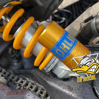 Tem Ohlins Xanh Kéo Lụa, Tem Trong Dán Phuộc Ohlins - MinhTuDecal