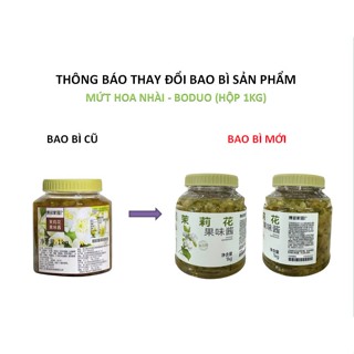 Mứt Sốt Hoa Nhài BODUO | Nguyên Liệu Pha Chế Boduo Hộp 1kg
