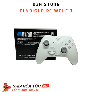 [BH 12Th 1 Đổi 1] Tay Cầm Chơi Game Flydigi Dire Wolf 3 1000Hz Chính Hãng - Hỗ Trợ PC/Laptop/Smart Phone/Nintendo Switch