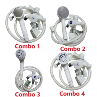 Combo củ sen tắm lạnh + bộ vòi sen tắm nhựa tăng áp