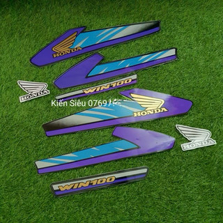 Bộ tem mưa xanh đời 96 win win100cc ( tem 3 lớp)