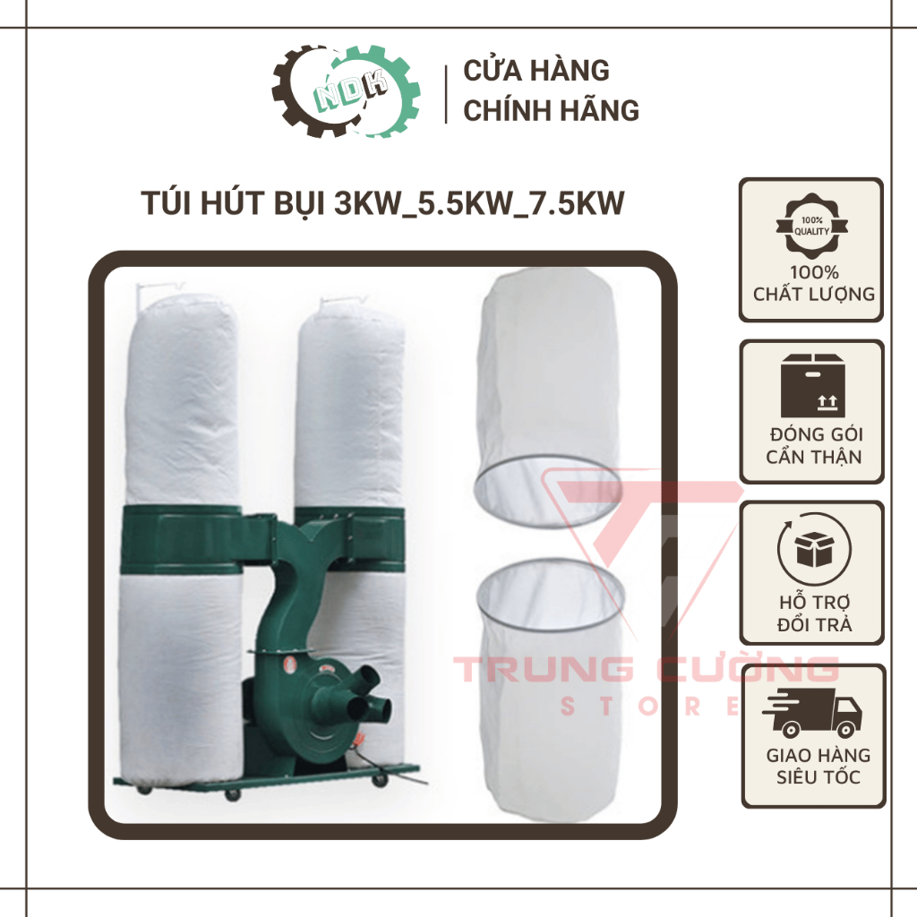 Túi vải máy hút bụi công nghiệp 3kW/5.5kW/7.5kW