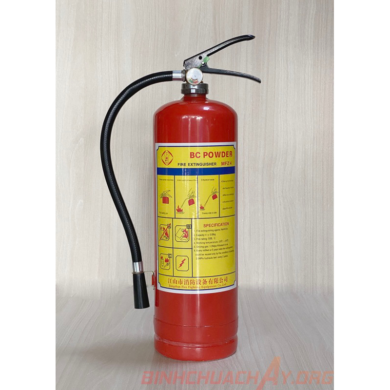 Bình chữa cháy bột 4kg MFZ4