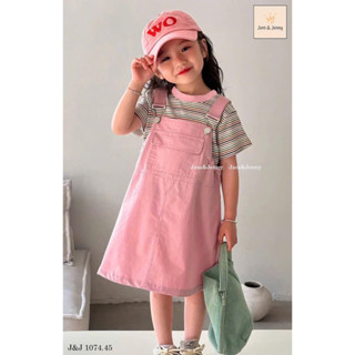 Điệu kids- Set bé gái áo thun- chân váy yếm jean/kaki mềm chất xinh 13-45kg