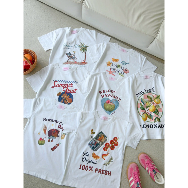 BUDDIES | Summer Tee No2 | Áo thun babytee in hình Summer no2