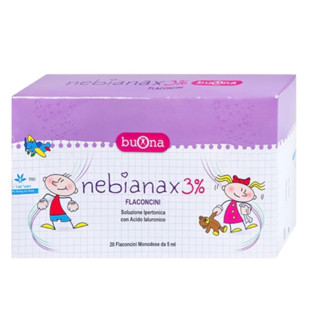 Nước muối ưu trương Nebianax 3% giảm nghẹt mũi, chảy nước mũi